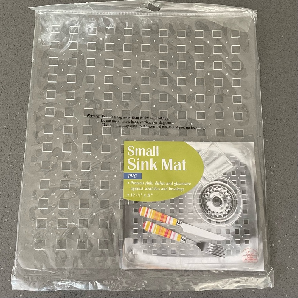 ❌SOLD❌ Better Houseware PVC Clear Sink Mat (Small), 12.5”x11”